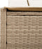 vidaXL - Ligbed - 2-persoons - met - kussens - poly - rattan - beige