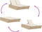 vidaXL - Ligbed - 2-persoons - met - kussens - poly - rattan - beige