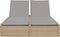 vidaXL - Ligbed - 2-persoons - met - kussens - poly - rattan - beige