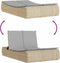 vidaXL - Ligbed - 2-persoons - met - kussens - poly - rattan - beige