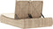 vidaXL - Ligbed - 2-persoons - met - kussens - poly - rattan - beige