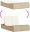 vidaXL - Ligbed - 2-persoons - met - kussens - poly - rattan - beige