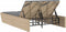 vidaXL - Ligbed - 2-persoons - met - kussens - poly - rattan - beige