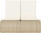 vidaXL - Ligbed - 2-persoons - met - kussens - poly - rattan - beige