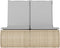 vidaXL - Ligbed - 2-persoons - met - kussens - poly - rattan - beige