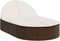 vidaXL - Ligbed - 2-persoons - met - kussens - poly - rattan - bruin