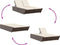 vidaXL - Ligbed - 2-persoons - met - kussens - poly - rattan - bruin