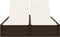 vidaXL - Ligbed - 2-persoons - met - kussens - poly - rattan - bruin