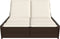 vidaXL - Ligbed - 2-persoons - met - kussens - poly - rattan - bruin