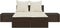 vidaXL - Ligbed - 2-persoons - met - kussens - poly - rattan - bruin