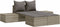 vidaXL - Ligbed - 2-persoons - met - kussens - poly - rattan - grijs