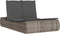 vidaXL - Ligbed - 2-persoons - met - kussens - poly - rattan - grijs
