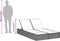 vidaXL - Ligbed - 2-persoons - met - kussens - poly - rattan - grijs