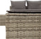 vidaXL - Ligbed - 2-persoons - met - kussens - poly - rattan - grijs