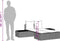 vidaXL - Ligbed - 2-persoons - met - kussens - poly - rattan - grijs