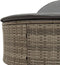 vidaXL - Ligbed - 2-persoons - met - kussens - poly - rattan - grijs