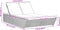 vidaXL - Ligbed - 2-persoons - met - kussens - poly - rattan - grijs