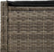 vidaXL - Ligbed - 2-persoons - met - kussens - poly - rattan - grijs