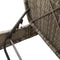 vidaXL - Ligbed - 2-persoons - met - kussens - poly - rattan - grijs