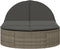 vidaXL - Ligbed - 2-persoons - met - kussens - poly - rattan - grijs