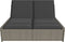 vidaXL - Ligbed - 2-persoons - met - kussens - poly - rattan - grijs