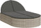 vidaXL - Ligbed - 2-persoons - met - kussens - poly - rattan - lichtgrijs