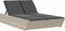 vidaXL - Ligbed - 2-persoons - met - kussens - poly - rattan - lichtgrijs