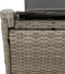 vidaXL - Ligbed - 2-persoons - met - kussens - poly - rattan - lichtgrijs