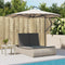 vidaXL - Ligbed - 2-persoons - met - kussens - poly - rattan - lichtgrijs