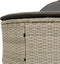 vidaXL - Ligbed - 2-persoons - met - kussens - poly - rattan - lichtgrijs