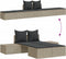 vidaXL - Ligbed - 2-persoons - met - kussens - poly - rattan - lichtgrijs