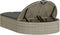 vidaXL - Ligbed - 2-persoons - met - kussens - poly - rattan - lichtgrijs