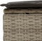 vidaXL - Ligbed - 2-persoons - met - kussens - poly - rattan - lichtgrijs