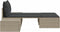 vidaXL - Ligbed - 2-persoons - met - kussens - poly - rattan - lichtgrijs