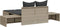 vidaXL - Ligbed - 2-persoons - met - kussens - poly - rattan - lichtgrijs