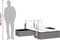 vidaXL - Ligbed - 2-persoons - met - kussens - poly - rattan - zwart