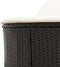 vidaXL - Ligbed - 2-persoons - met - kussens - poly - rattan - zwart
