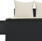 vidaXL - Ligbed - 2-persoons - met - kussens - poly - rattan - zwart