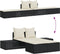 vidaXL - Ligbed - 2-persoons - met - kussens - poly - rattan - zwart