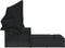 vidaXL - Ligbed - 2-persoons - met - luifel - en - kussens - poly - rattan - zwart