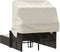 vidaXL - Ligbed - 2-persoons - met - luifel - en - kussens - poly - rattan - bruin