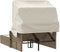 vidaXL - Ligbed - 2-persoons - met - luifel - en - kussens - poly - rattan - beige