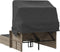vidaXL - Ligbed - 2-persoons - met - luifel - en - kussens - poly - rattan - lichtgrijs