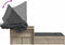 vidaXL - Ligbed - 2-persoons - met - luifel - en - kussens - poly - rattan - lichtgrijs