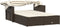 vidaXL - Ligbed - 2-persoons - met - luifel - en - kussens - poly - rattan - bruin
