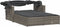 vidaXL - Ligbed - 2-persoons - met - luifel - en - kussens - poly - rattan - grijs