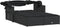 vidaXL - Ligbed - 2-persoons - met - luifel - en - kussens - poly - rattan - zwart