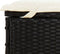vidaXL - Ligbed - 2-persoons - met - rond - dak - 211x112x140 - cm - poly - rattan - zwart