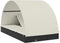 vidaXL - Ligbed - 2-persoons - met - rond - dak - 211x112x140 - cm - poly - rattan - zwart