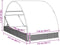 vidaXL - Ligbed - 2-persoons - met - rond - dak - 211x112x140 - cm - poly - rattan - zwart